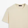 T-shirt à manches courtes en mélange de coton T-shirt à manches courtes en mélange de coton