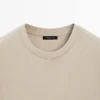 T-shirt à manches courtes en mélange de coton T-shirt à manches courtes en mélange de coton