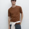 T-shirt à manches courtes en mélange de coton T-shirt à manches courtes en mélange de coton