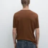 T-shirt à manches courtes en mélange de coton T-shirt à manches courtes en mélange de coton