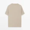 T-shirt à manches courtes en mélange de coton T-shirt à manches courtes en mélange de coton