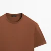 T-shirt à manches courtes en mélange de coton T-shirt à manches courtes en mélange de coton