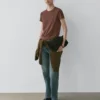 T-shirt à manches courtes en mélange de lyocell