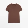 T-shirt à manches courtes en mélange de lyocell