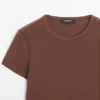 T-shirt à manches courtes en mélange de lyocell