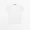 T-shirt à manches courtes en tissu côtelé épais T-shirt à manches courtes en tissu côtelé épais