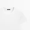 T-shirt à manches courtes en tissu côtelé épais T-shirt à manches courtes en tissu côtelé épais