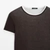 T-shirt à manches courtes et double finition T-shirt à manches courtes et double finition
