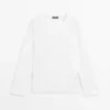 T-shirt à manches longues 100 % coton T-shirt à manches longues 100 % coton