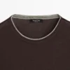T-shirt à manches longues avec bordure double épaisseur T-shirt à manches longues avec bordure double épaisseur
