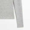 T-shirt à manches longues avec détails mouchetés
