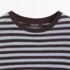 T-shirt à manches longues rayé en mélange de coton
