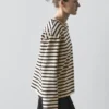 T-shirt oversize en coton mélangé à rayures T-shirt oversize en coton mélangé à rayures