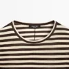 T-shirt oversize à manches longues rayé T-shirt oversize à manches longues rayé