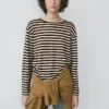 T-shirt oversize à manches longues rayé T-shirt oversize à manches longues rayé