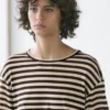 T-shirt oversize à manches longues rayé T-shirt oversize à manches longues rayé
