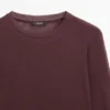 T-shirt semi-transparent 100 % coton avec col
