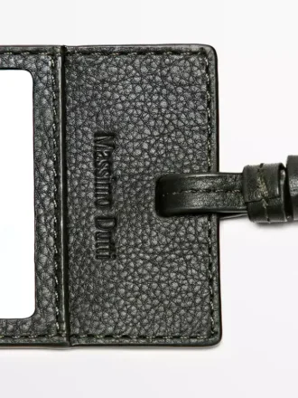 Étiquette de voyage en cuir nappa