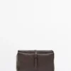 Trousse de toilette de voyage en cuir nappa