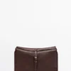 Trousse de toilette de voyage en cuir nappa