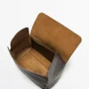 Trousse de toilette de voyage en cuir nappa