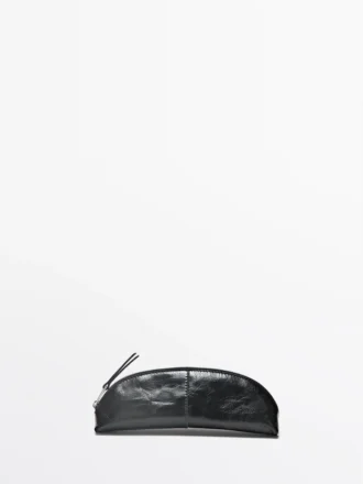 Trousse en cuir nappa