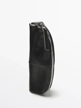 Trousse en cuir nappa