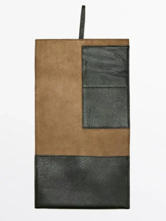 Étui de voyage en cuir nappa