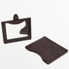 Étui en cuir nappa avec miroir Étui en cuir nappa avec miroir
