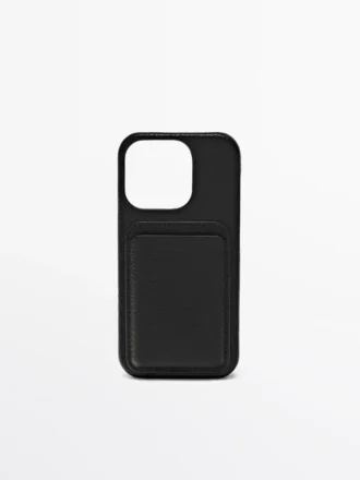 Étui en cuir nappa pour iPhone 16 Pro