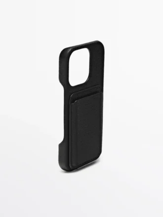 Étui en cuir nappa pour iPhone 16 Pro
