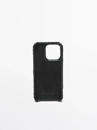 Étui en cuir nappa pour iPhone 16 Pro