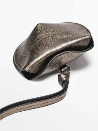 Étui pliable pour AirPods en cuir nappa