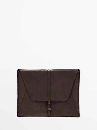 Étui pour iPad en cuir nappa