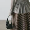 Évasé avec détails à carreaux Évasé avec détails à carreaux