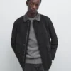 Veste avec poches en daim Veste avec poches en daim