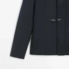 Veste à boutons-pression en mélange de coton Veste à boutons-pression en mélange de coton