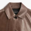 Veste courte en cuir nappa Veste courte en cuir nappa
