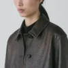Veste courte en cuir nappa Veste courte en cuir nappa