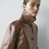 Veste courte en cuir nappa Veste courte en cuir nappa