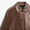 Veste courte en cuir nappa Veste courte en cuir nappa