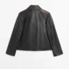 Veste courte en cuir nappa Veste courte en cuir nappa
