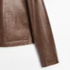 Veste courte en cuir nappa Veste courte en cuir nappa