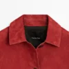 Veste courte en cuir suédé Veste courte en cuir suédé