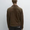 Veste courte en cuir suédé Veste courte en cuir suédé