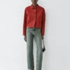 Veste courte en cuir suédé Veste courte en cuir suédé