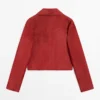 Veste courte en cuir suédé Veste courte en cuir suédé