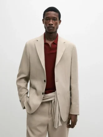 Veste de costume en lin