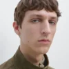 Veste en cuir de chèvre à effet vieilli Veste en cuir de chèvre à effet vieilli