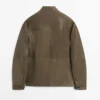 Veste en cuir de chèvre à effet vieilli Veste en cuir de chèvre à effet vieilli